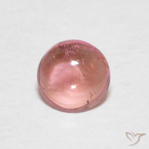 0.41ct 天然 浅粉色 碧玺, 圆形的, 透明
