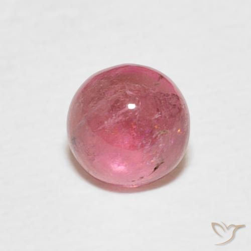 0.51ct 天然 中粉红色 碧玺, 圆形的, 透明
