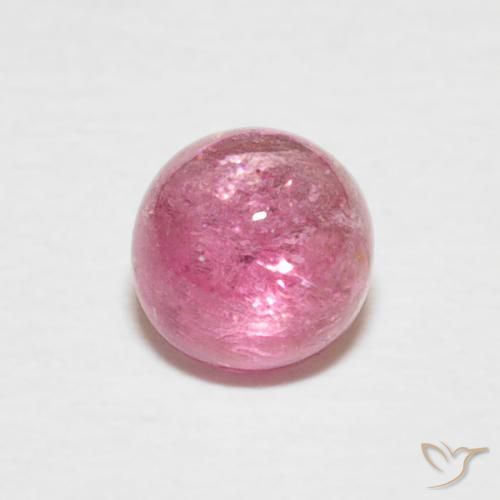 0.72ct 天然 中粉红色 碧玺, 圆形的, 透明