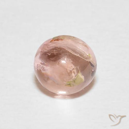 0.64ct 天然 大地粉色 碧玺, 圆形的, 透明