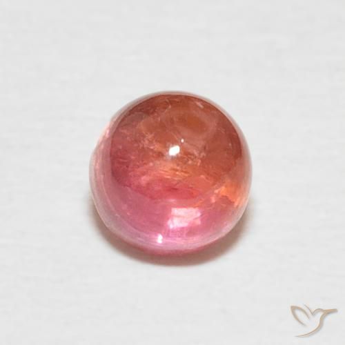 0.73ct 天然 浅粉色 碧玺, 圆形的, 透明