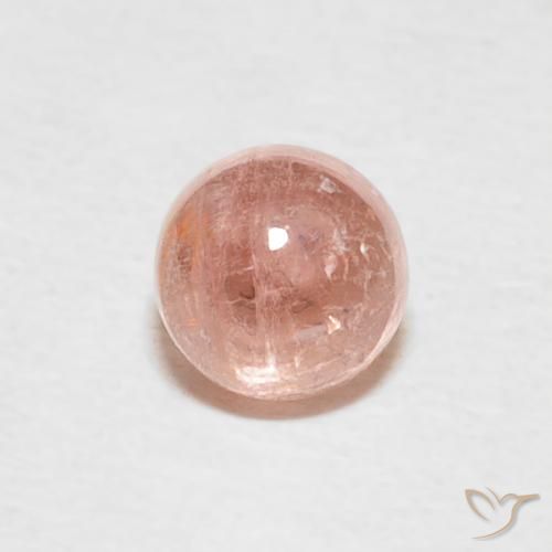 0.65ct 天然 大地粉色 碧玺, 圆形的, 透明