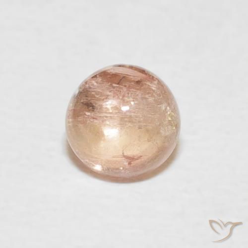 0.59ct 天然 中粉红色 碧玺, 圆形的, 透明