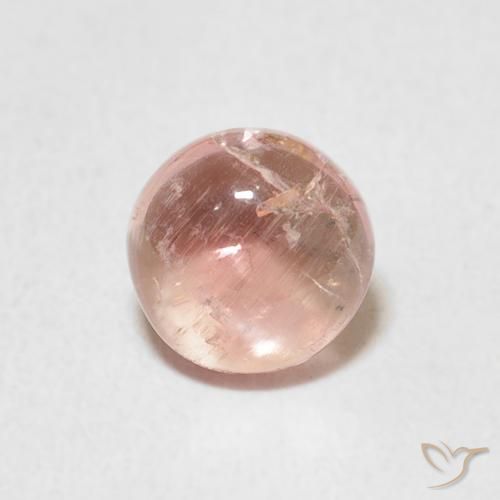 1.05ct 天然 火烈鸟粉色 碧玺, 圆形的, 透明