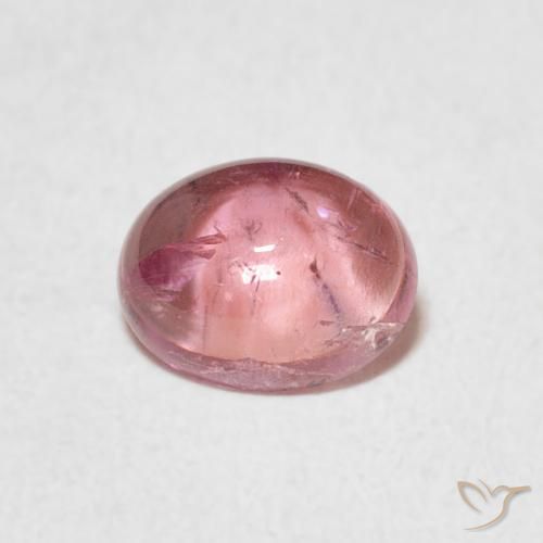 1.08ct 天然 艳粉色 碧玺, 椭圆形, 透明