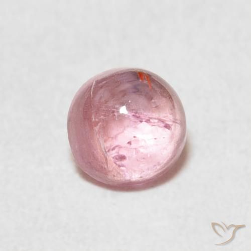 0.61ct 天然 中粉红色 碧玺, 圆形的, 透明