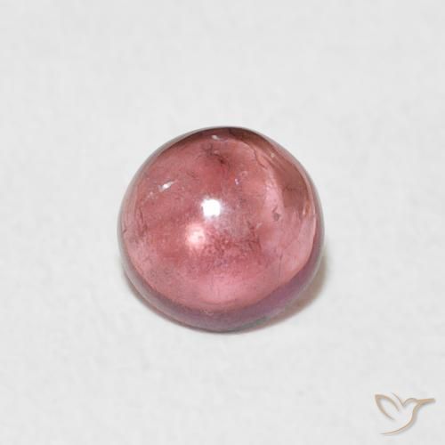 0.54ct 天然 橙粉色 碧玺, 圆形的, 透明