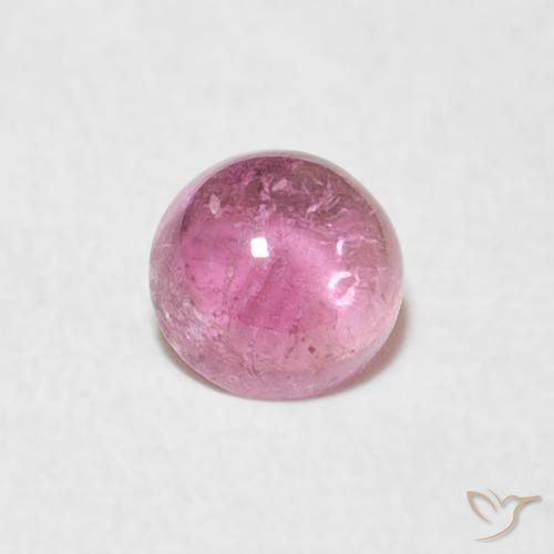 0.47ct 天然 中粉红色 碧玺, 圆形的, 透明