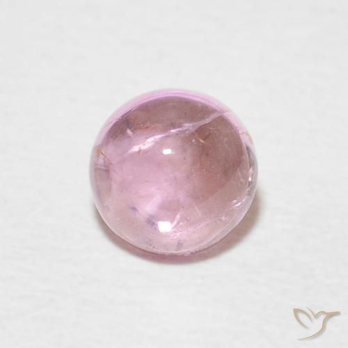 0.68ct 天然 非常浅的粉红色 碧玺, 圆形的, 透明