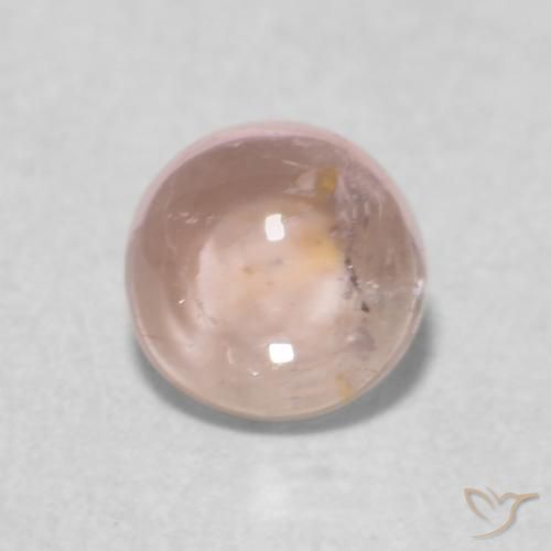 0.51ct 天然 非常浅的粉红色 碧玺, 圆形的, 透明