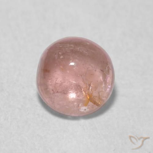 0.51ct 天然 中粉红色 碧玺, 圆形的, 透明