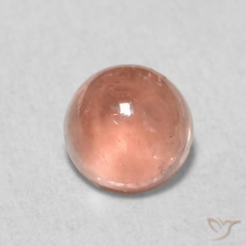 0.65ct 天然 中粉红色 碧玺, 圆形的, 透明