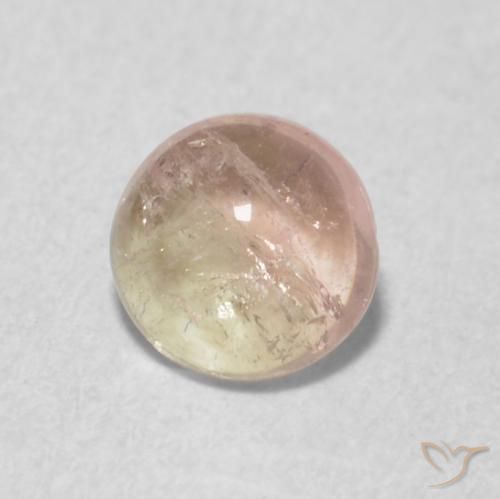 0.49克拉天然碧玺，圆形的，透明
