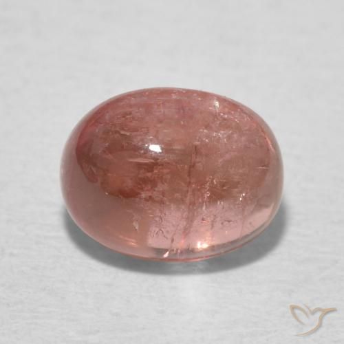 1.39ct 天然 橙粉色 碧玺, 椭圆形, 透明