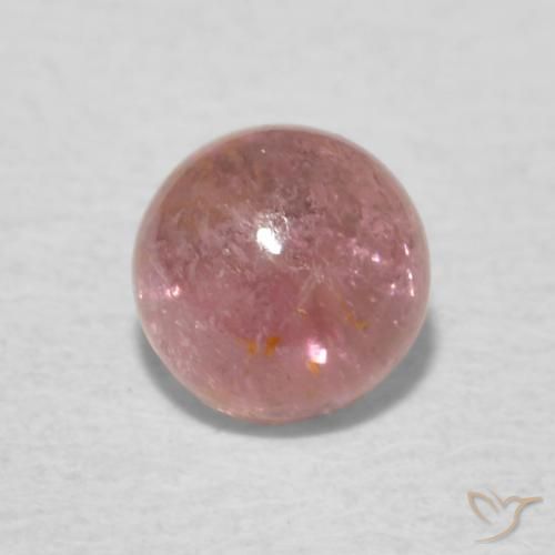 0.58ct 天然 中粉红色 碧玺, 圆形的, 透明