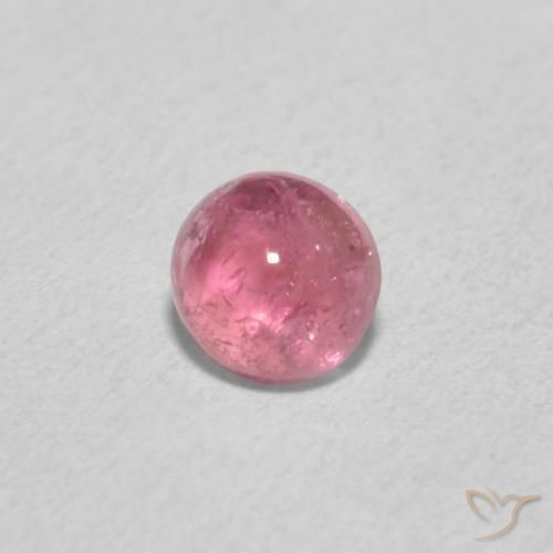 0.55ct 天然 浅粉色 碧玺, 圆形的, 透明