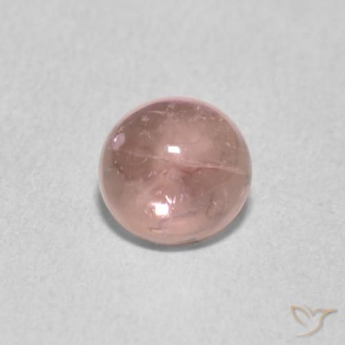 0.85ct 天然 大地粉色 碧玺, 圆形的, 透明