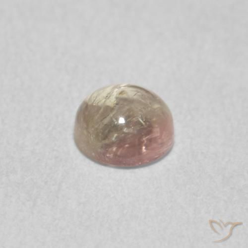 0.71克拉天然碧玺，圆形的，透明