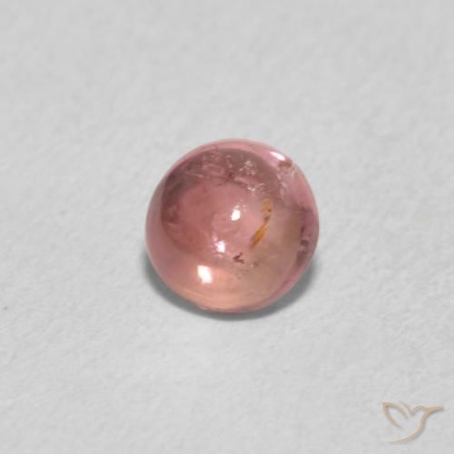 0.58克拉天然碧玺，圆形的，透明