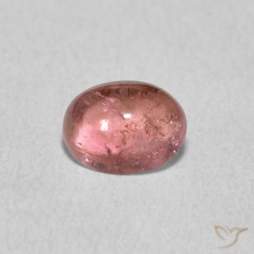 0.77ct 天然 深粉色 碧玺, 椭圆形, 透明