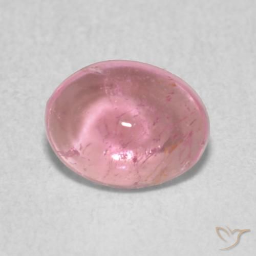 0.65ct 天然 淡泡泡糖粉色 碧玺, 椭圆形, 透明