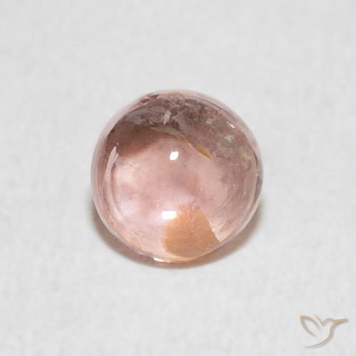 0.61ct 天然 浅粉色 碧玺, 圆形的, 透明