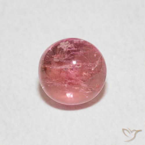 0.68ct 天然 中粉红色 碧玺, 圆形的, 透明