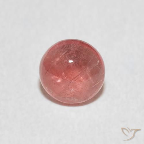 0.47ct 天然 中粉红色 碧玺, 圆形的, 透明