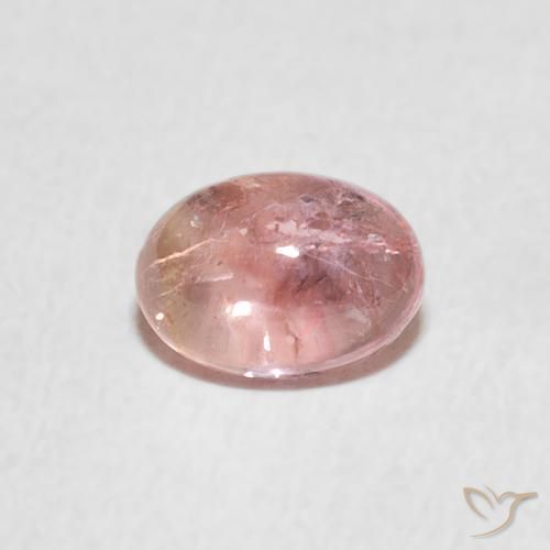 0.99ct 天然 浅粉色 碧玺, 椭圆形, 透明
