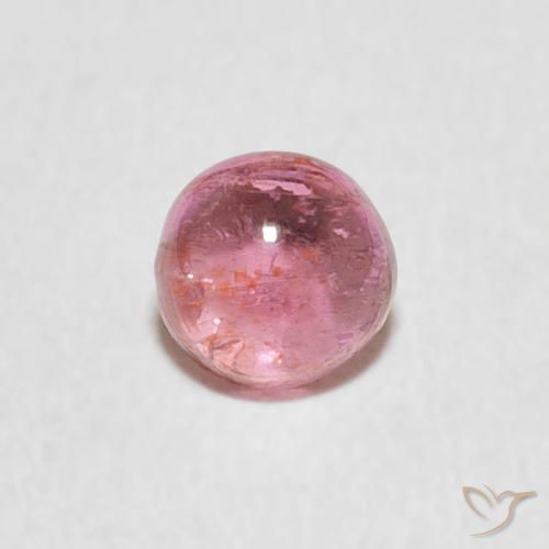 0.57ct 天然 中粉红色 碧玺, 圆形的, 透明