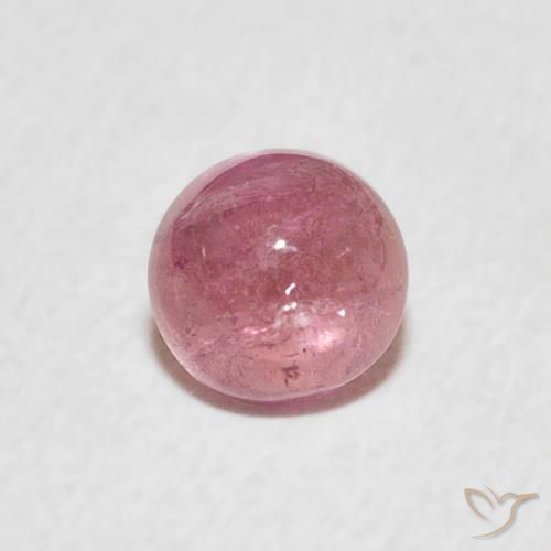 0.64ct 天然 洋红色粉红色 碧玺, 圆形的, 透明