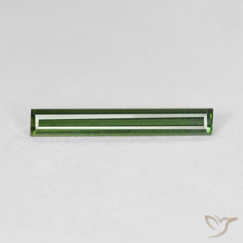 0.78ct 天然 Medium Dark-Green 碧玺, 狭长方形, VVS-VS
