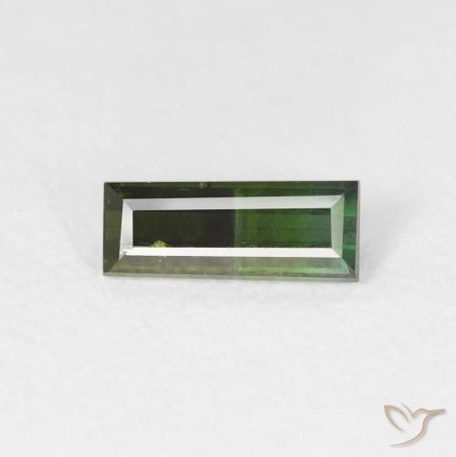 0.61ct 天然 大地绿 碧玺, 狭长方形, VS