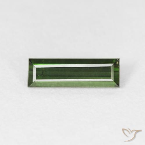 0.78ct 天然 森林绿 碧玺, 狭长方形, VS