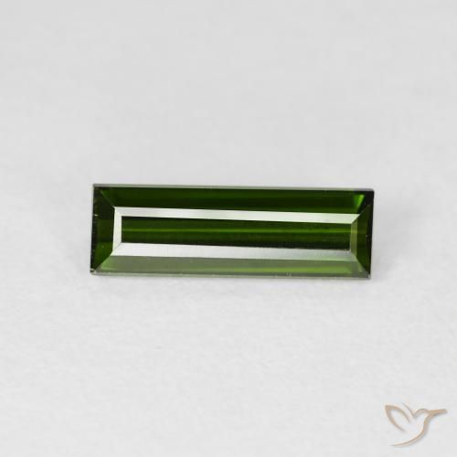 1.28ct 天然 森林绿 碧玺, 狭长方形, VVS-VS