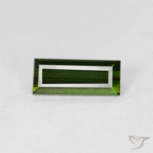 1.21ct 天然 森林绿 碧玺, 狭长方形, VS