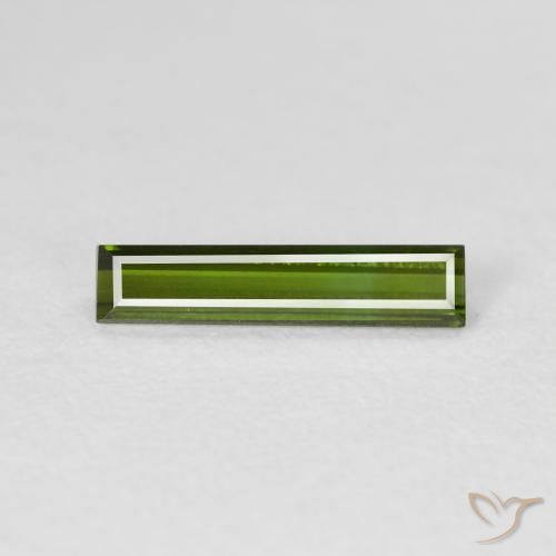 0.69ct 天然 中绿色 碧玺, 狭长方形, VVS-VS
