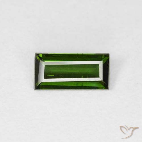 0.58ct 天然 森林绿 碧玺, 狭长方形, VVS-VS