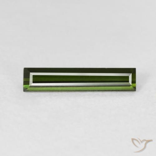 0.94ct 天然 黄绿色 碧玺, 狭长方形, VVS