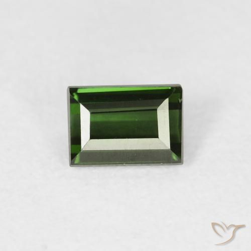 0.59ct 天然 森林绿 碧玺, 狭长方形, VVS