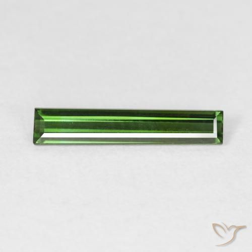 0.83ct 天然 森林绿 碧玺, 狭长方形, VVS