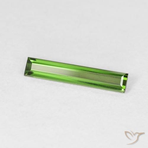 0.72ct 天然 暗绿色 碧玺, 狭长方形, VVS
