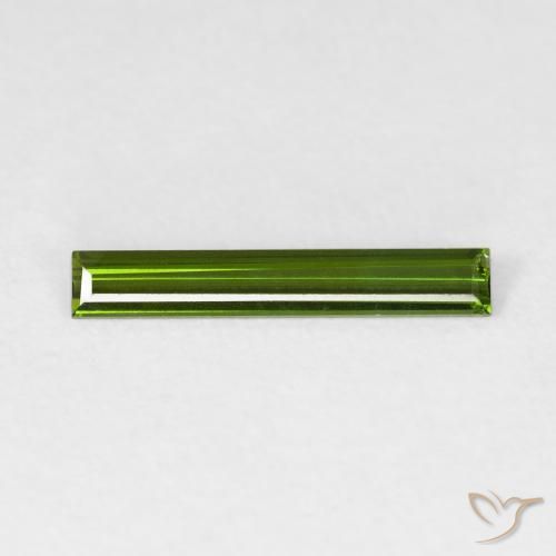 0.55ct 天然 森林绿 碧玺, 狭长方形, VVS