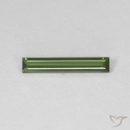 0.46ct 天然 森林绿 碧玺, 狭长方形, VVS
