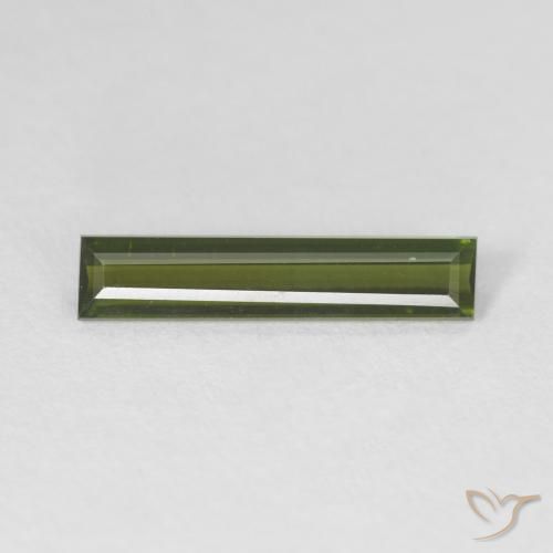 0.95ct 天然 大地绿 碧玺, 狭长方形, VVS