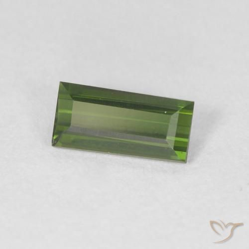 0.52克拉天然碧玺，狭长方形，VVS