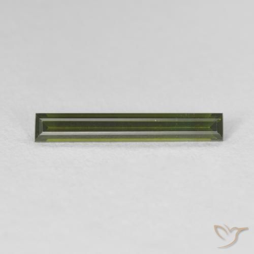 0.62ct 天然 大地绿 碧玺, 狭长方形, VVS