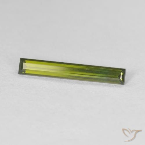 0.62克拉天然碧玺，狭长方形，VVS