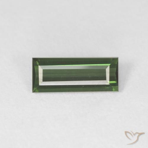 0.76ct 天然 中绿色 碧玺, 狭长方形, VVS