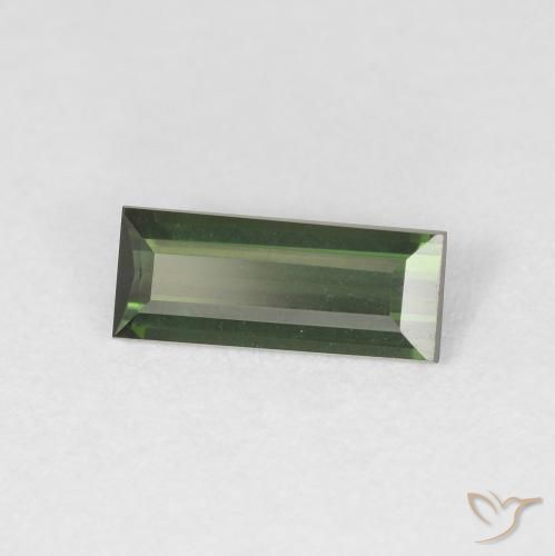 0.76克拉天然碧玺，狭长方形，VVS